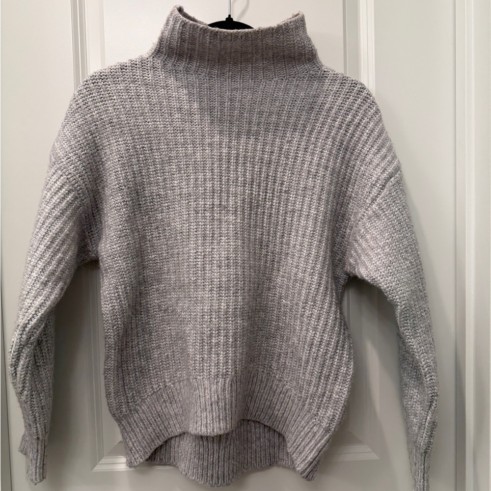 GAP Light Gray Cowl Neck Sweater